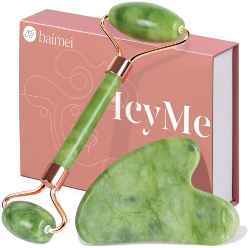 BAIMEI IcyMe Jade Roller & Gua Sha Set