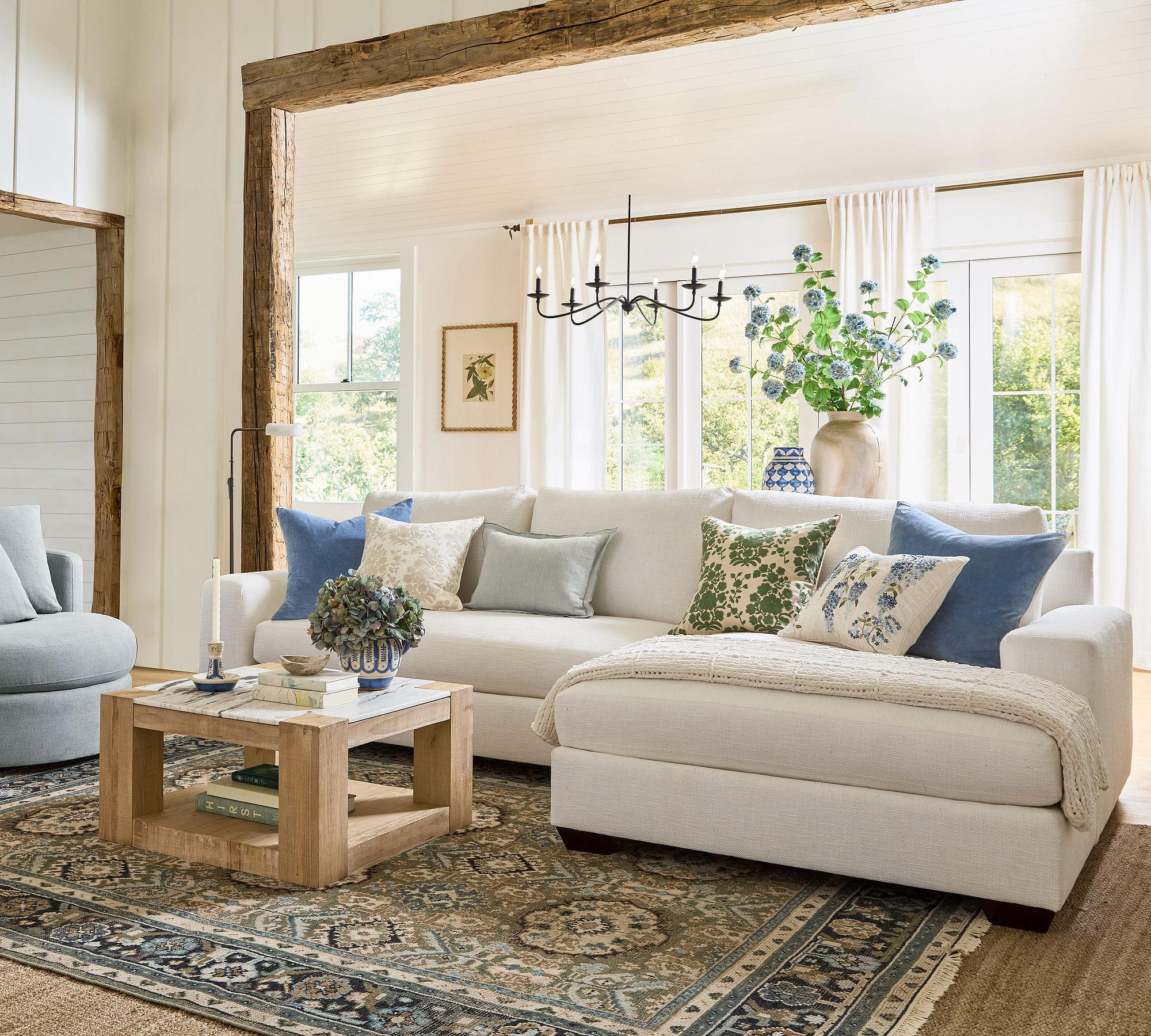 Big Sur Square Arm Chaise Sectional