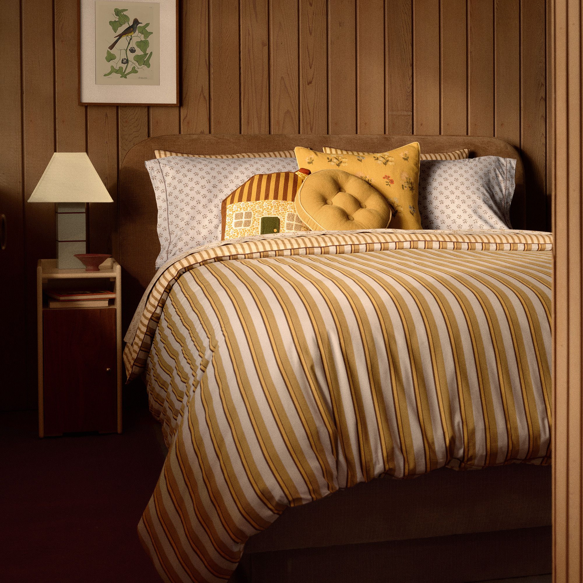 Emma Chamberlain Reversible Multi-Stripe Duvet Cover & Shams