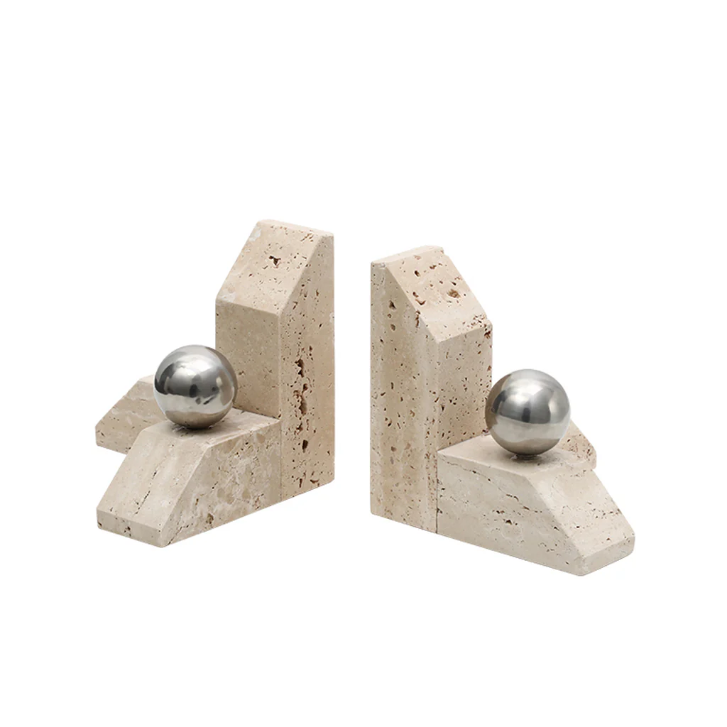 Mirello Marble Ballpoint Bookend - Yellow