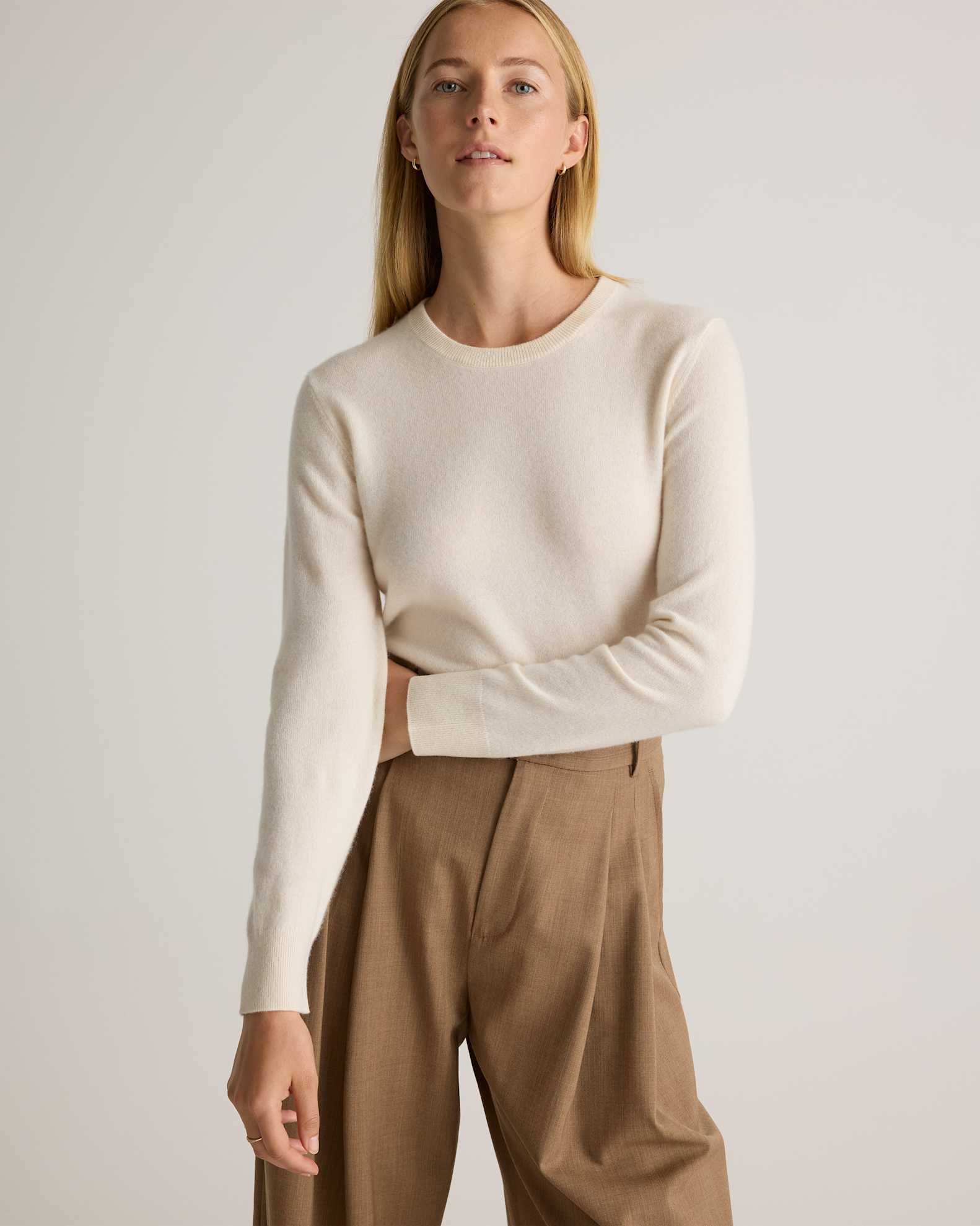 Quince Cashmere Crewneck Sweater