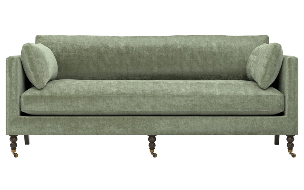 Madeline Sage Green Velvet Sofa