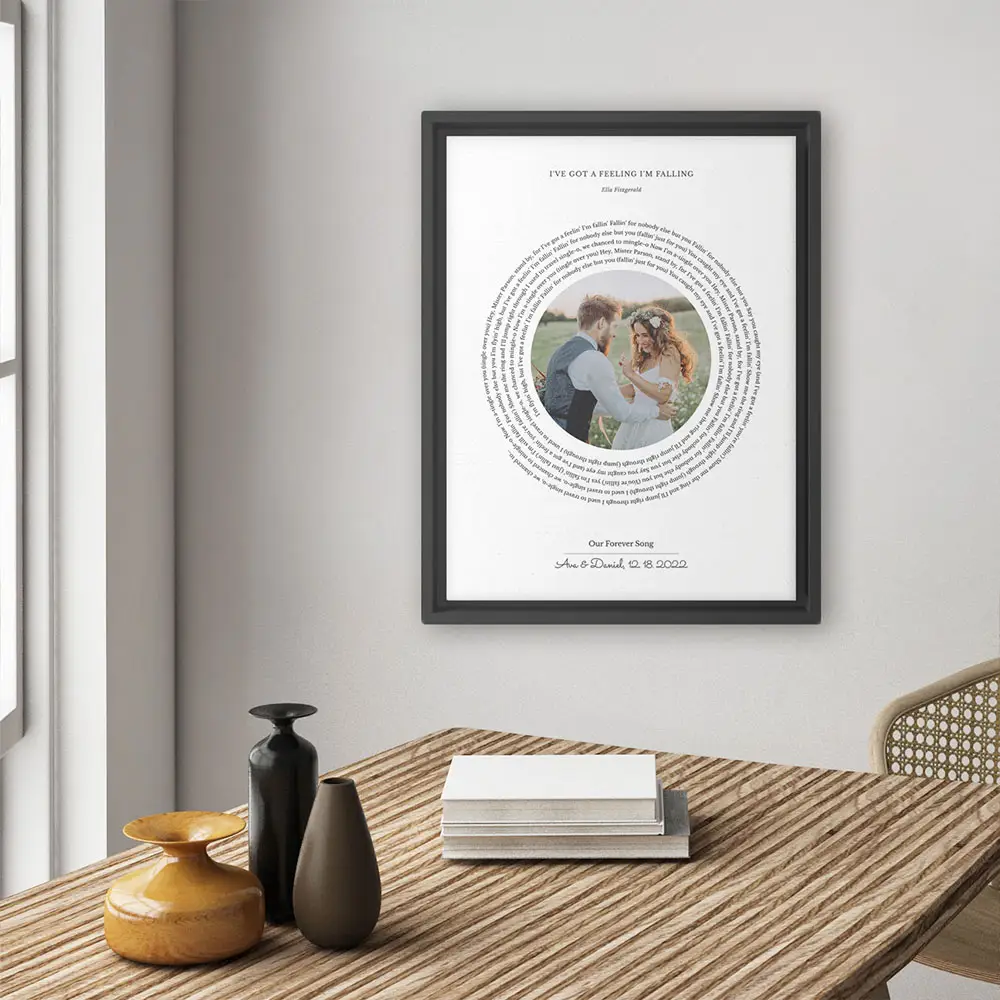 Our Special Song with Picture Custom Canvas