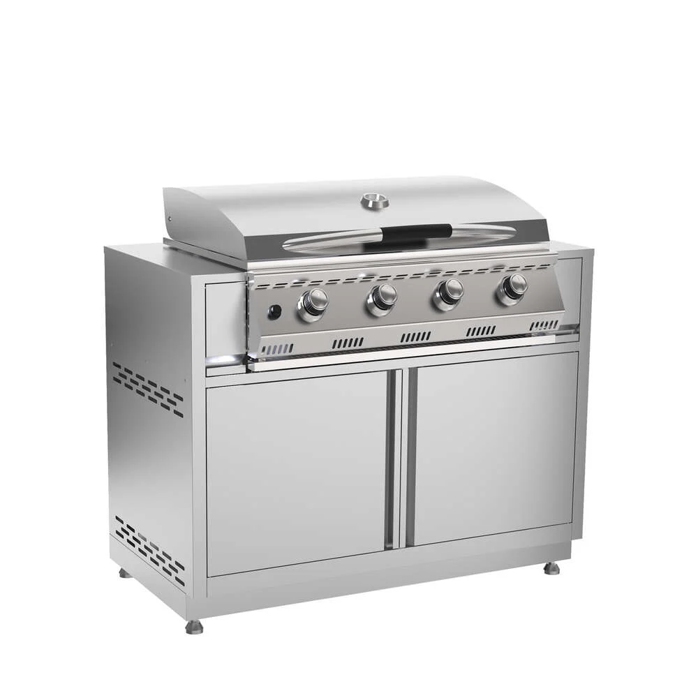 Primate Built-in Cabinet + Primate Gas Grill Griddle Top