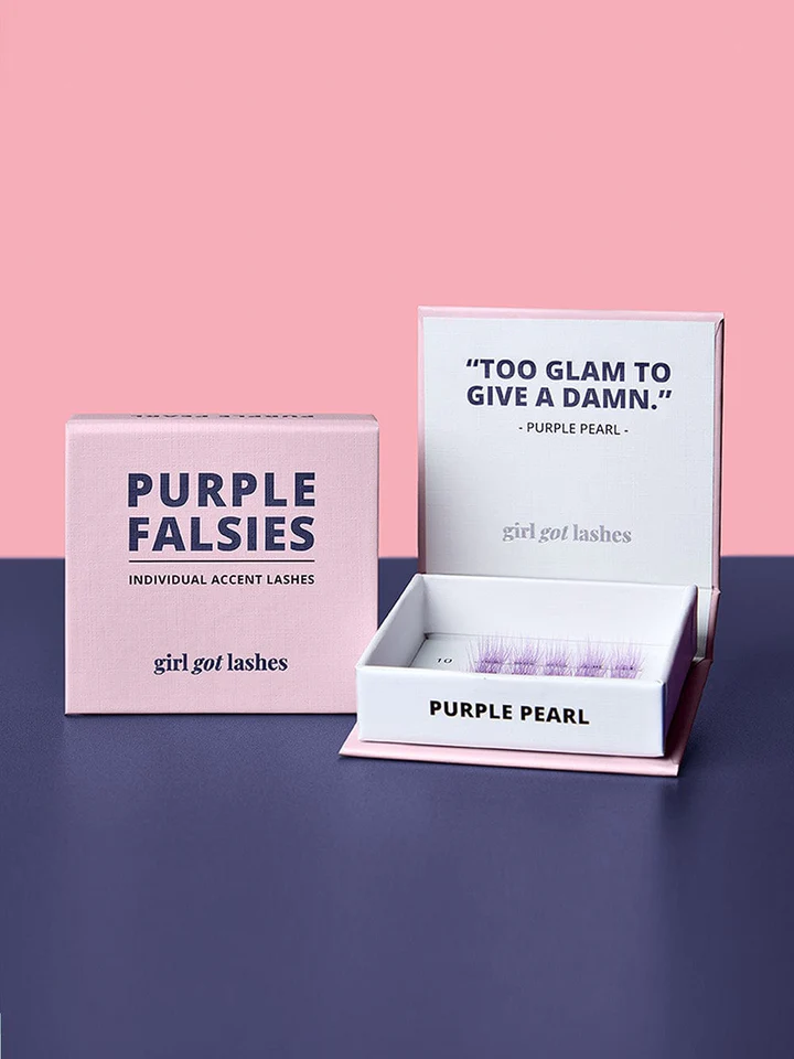 Purple Falsies - Accent Lashes
